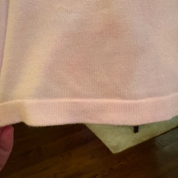 NWT Jones New York Pink Puffy Sleeve Lightweight Sweater. Size M (runs big) - Picture 5 of 10